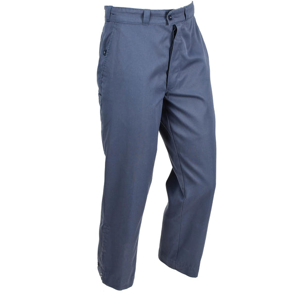 Cantaloni di protezione civile autentici Swiss Blue Pants Combat Svizzera militare usato