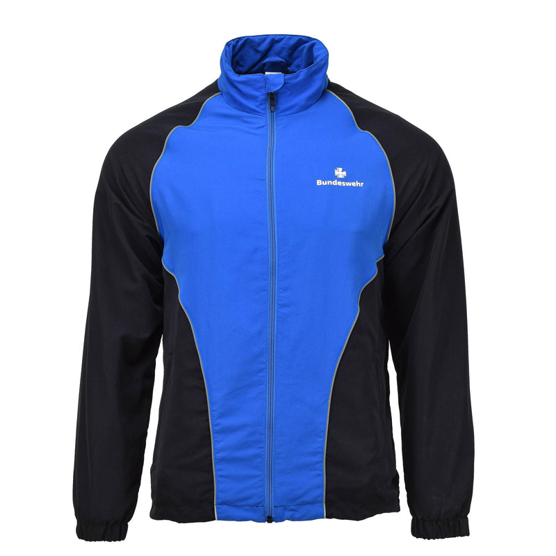 Autentico tuta militare tedesco Bundeswehr camicie da pista camicie sportive blu nero
