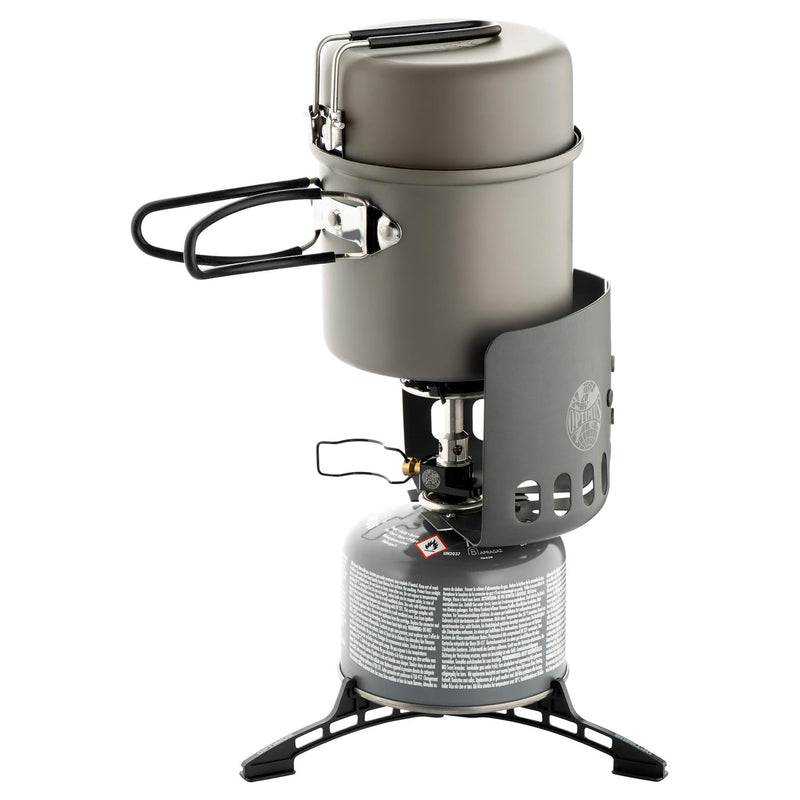 Optimus Elektra Fe Camping Cooking Cooking System Cuocere per esterni.