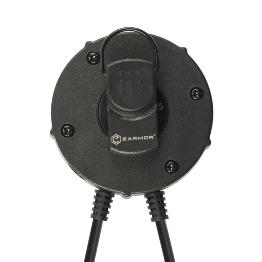 Adattatore EARMOR M55 PTT Kenwood Baofeng Adattatore per auricolare radio a 2 pin nero