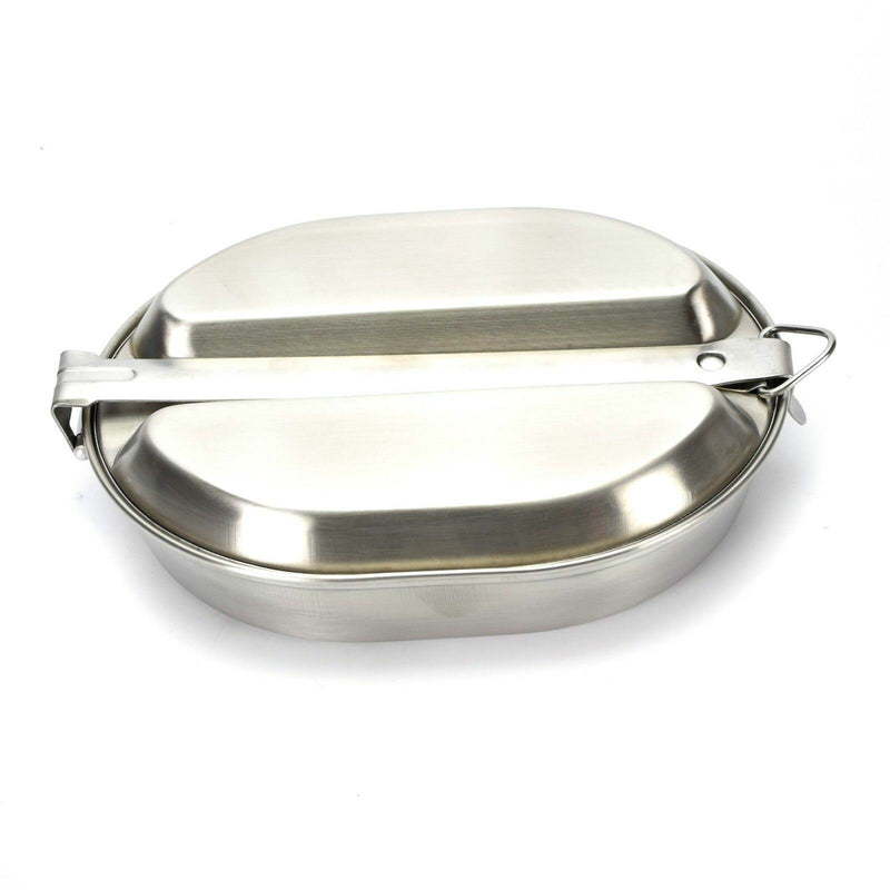 US Army Mess Kit in acciaio inossidabile in acciaio militare Messici in stile US Style Eating Utensils Nuovo