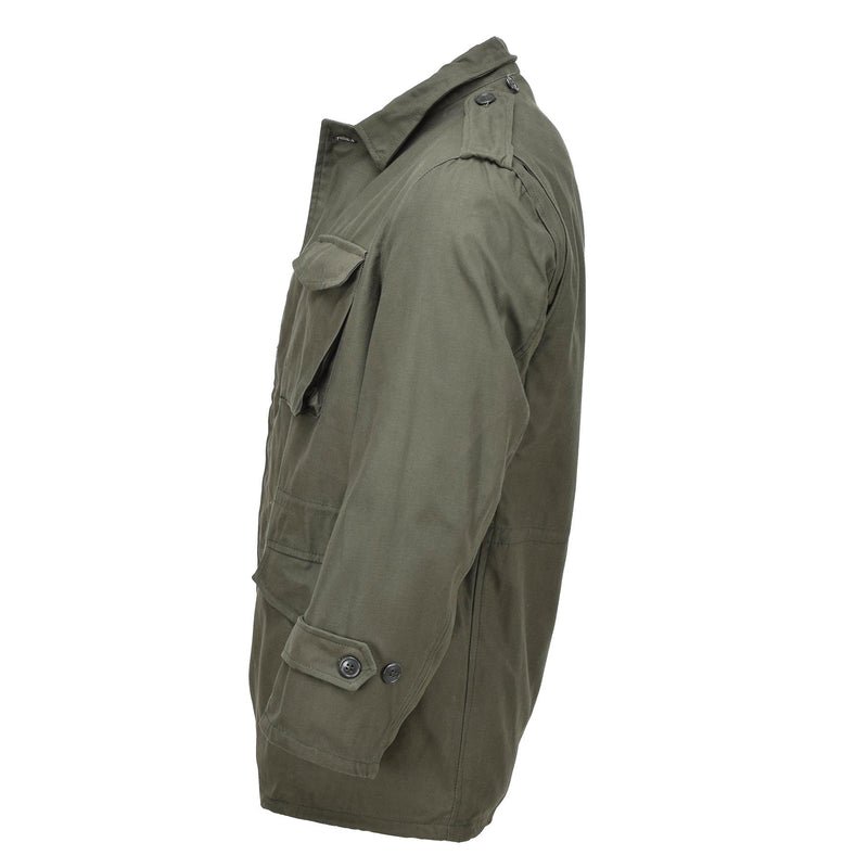 Genuino giacca da campo militare greca m65 usi tipo olive army uniform surplus nuovo