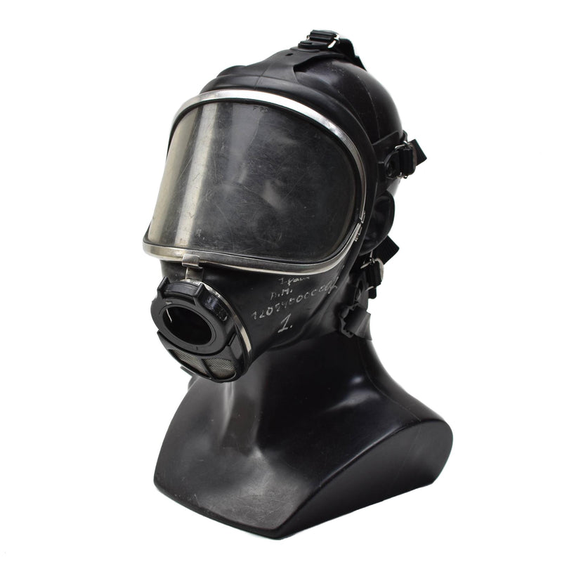 Autentico dragatore panorama nova face maschera pompiere gas pieno respiratore nero