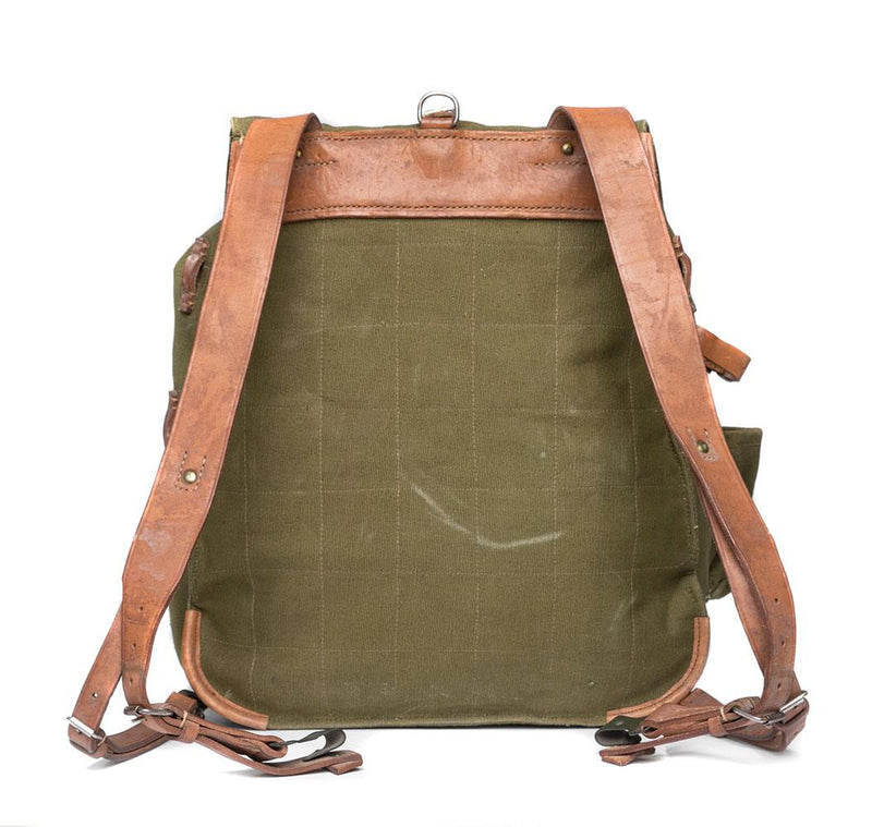 Guido sacca di zaino rumeno Bag di surplus militare OD OD SHORAP CANVAS
