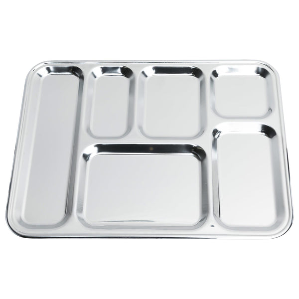 Originale French Military Food Tray inossidabile in acciaio in acciaio Food Sala di Messa di mensa Nuovo