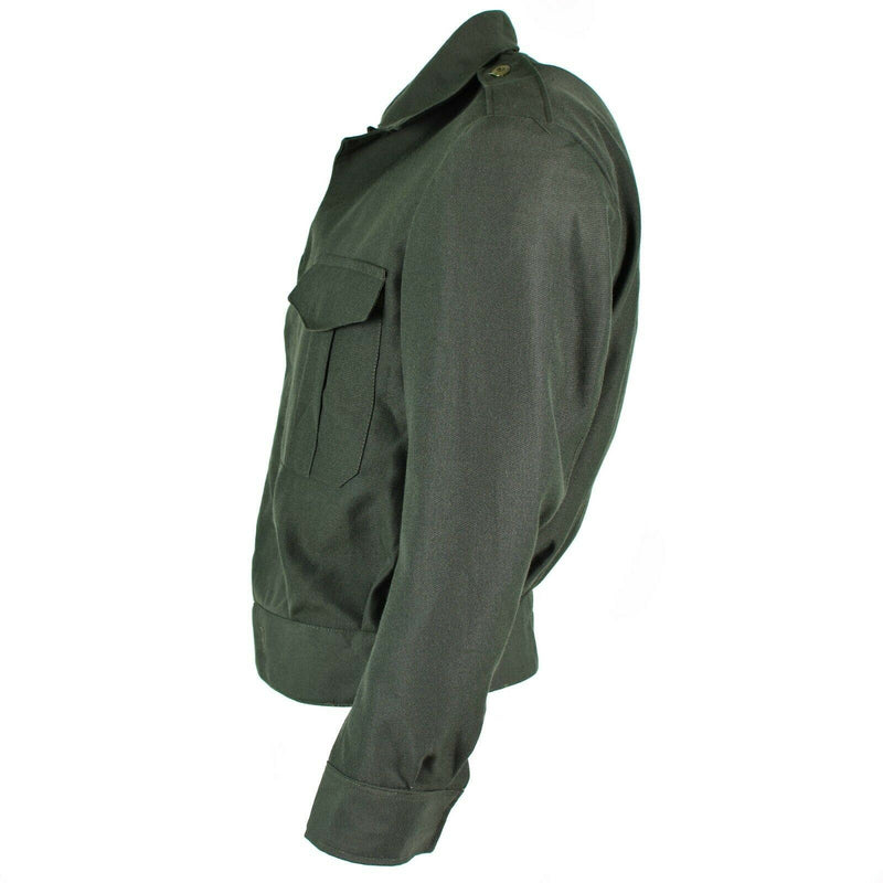 Field dell'esercito greco originale Ike Giacca Gabardine Wool Blaze Grecia militare Nuovo