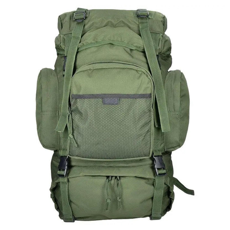 Zaino per escursionismo mil-tec comando 55 litri di copertura impermeabile verde grande daypack
