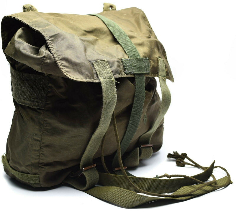 Borsa di emissione militare originale dell'esercito austriaco da giorno dell'esercito haversack olive