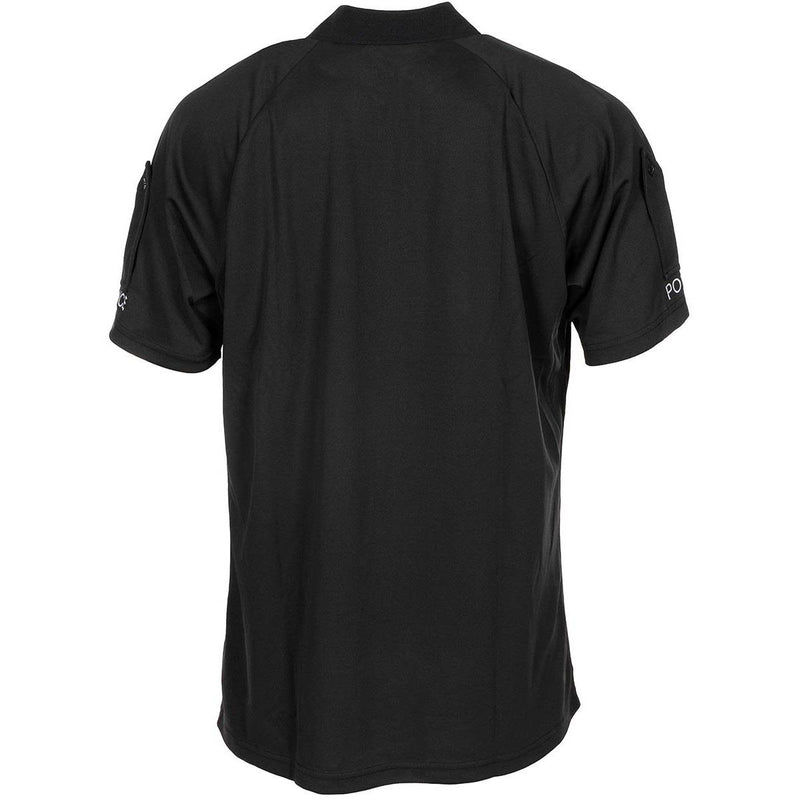 T-shirt originale dell'esercito britannico tattico polo di polizia nere traspirabili