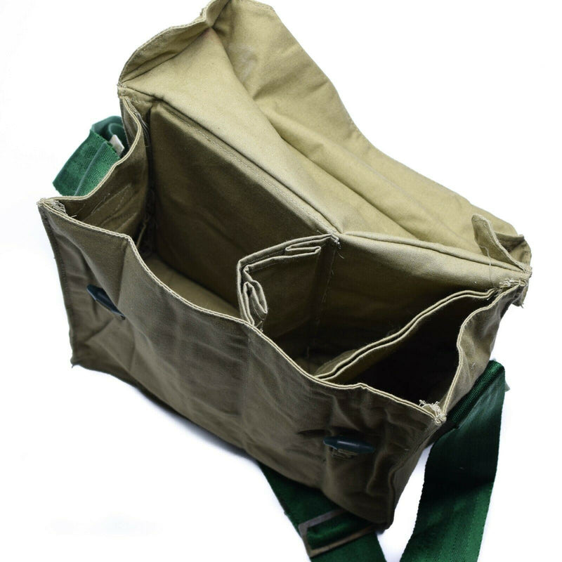 Genuino esercito bulgaro Haversack tela kaki pacchetto di spalle laterale nuovo