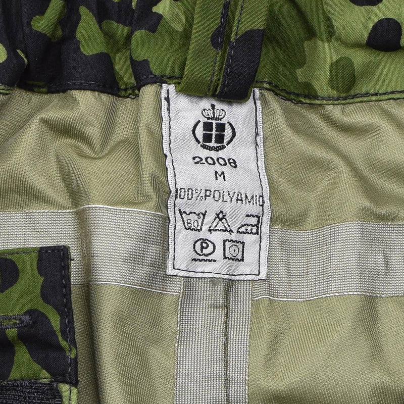 Pants di pioggia dell'esercito danese originale Camo M84 Parente di combattimento tattico impermeabile nuovo
