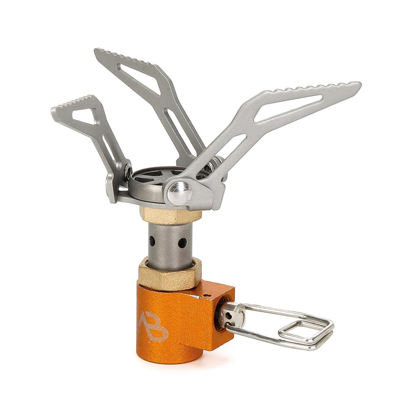 A.Blochl CAMPATIVO PORTATIVO CAMPING BURNER STURA DI TITANIO LEGGE PIEDABILE NUOVO