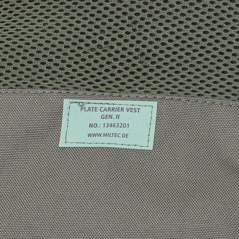 Mil-Tec Gen II SUL COMBATTO TATTICO TATTICALE Piastra modulare Welistcoat Olive