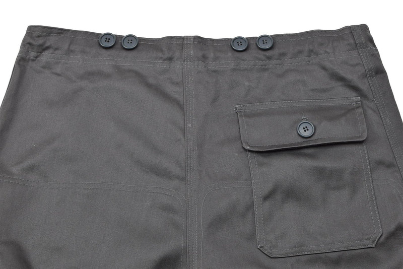 Genuini pantaloni di lavoro grigio dell'esercito m71 genuini pantaloni vintage regolabili nuovi
