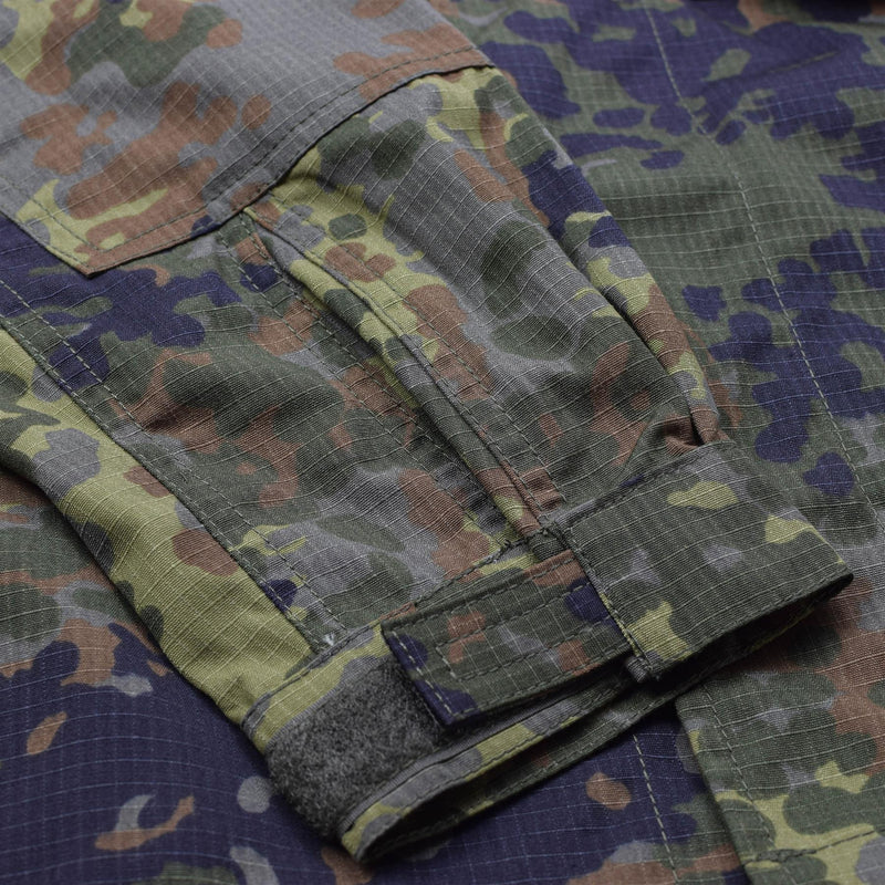 Tacgear marchio tedesco giacca da campo in stile militare truppe flecktarn camo