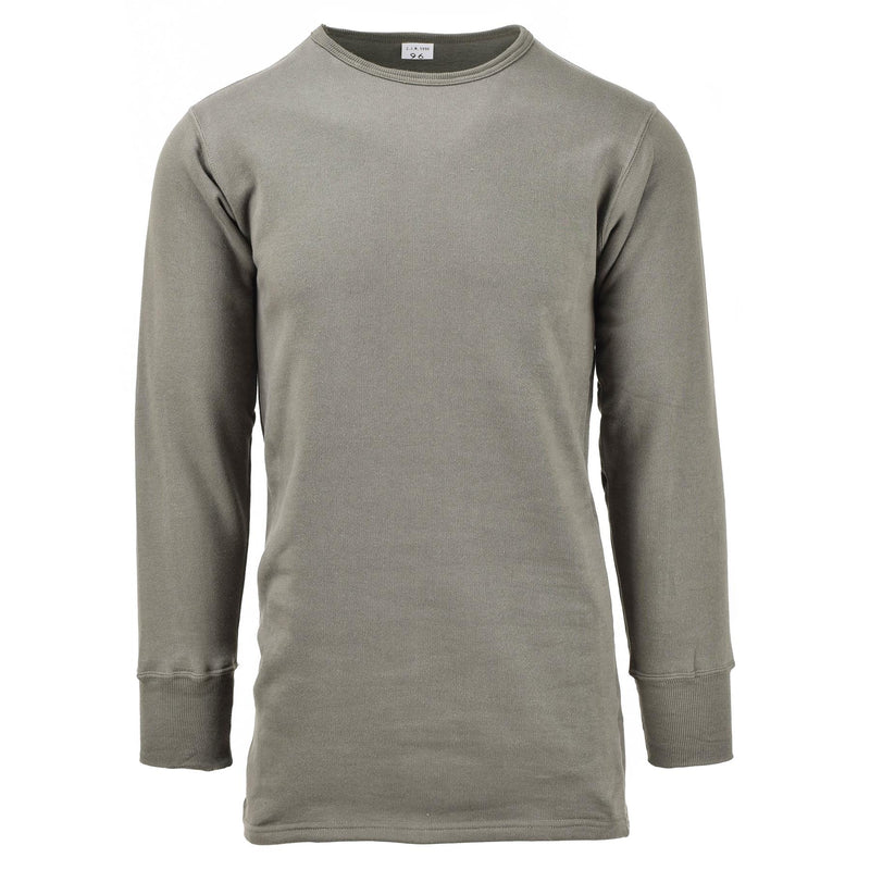 Autentico peluche termico militare francese Shirt Olive Army inverno inverno nuovo