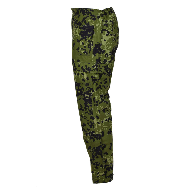 Pants di pioggia dell'esercito danese originale Camo M84 Parente di combattimento tattico impermeabile nuovo