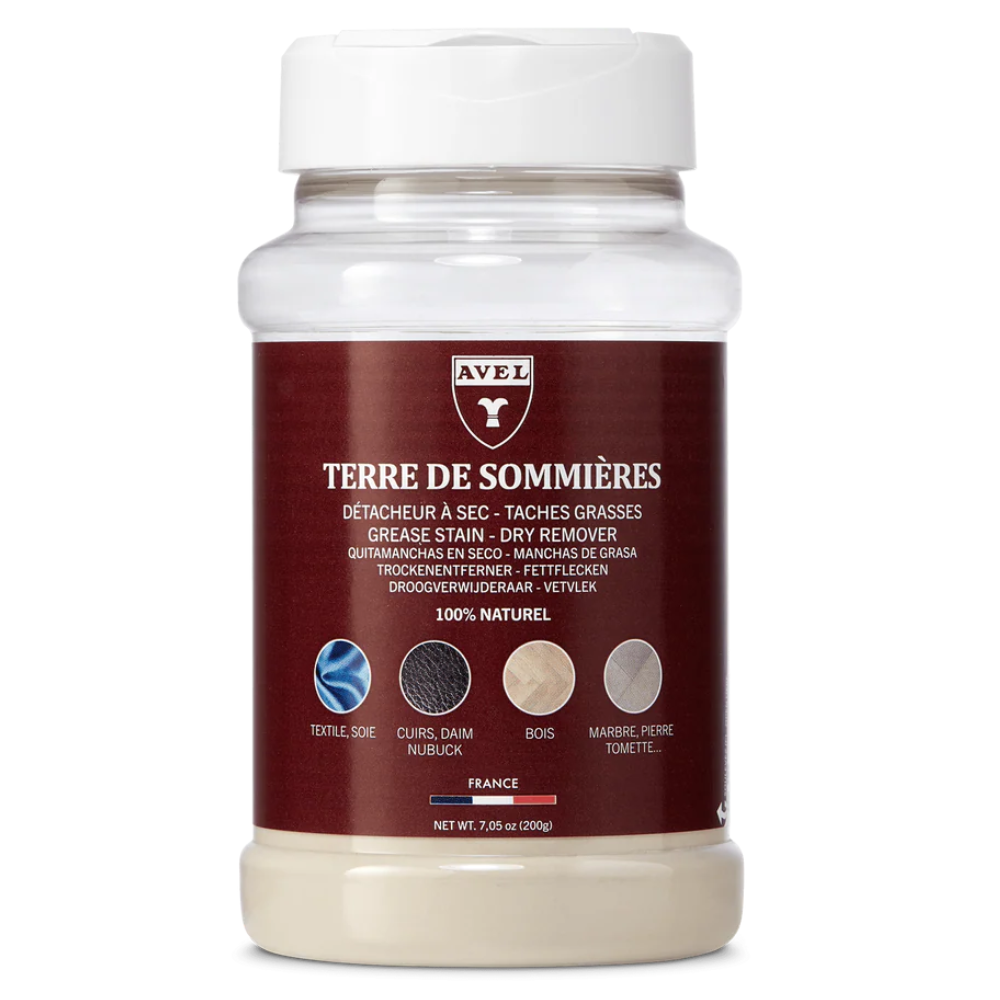Avel Terre de Sommières Smacchiatore di grasso naturale 200 g di polvere di argilla