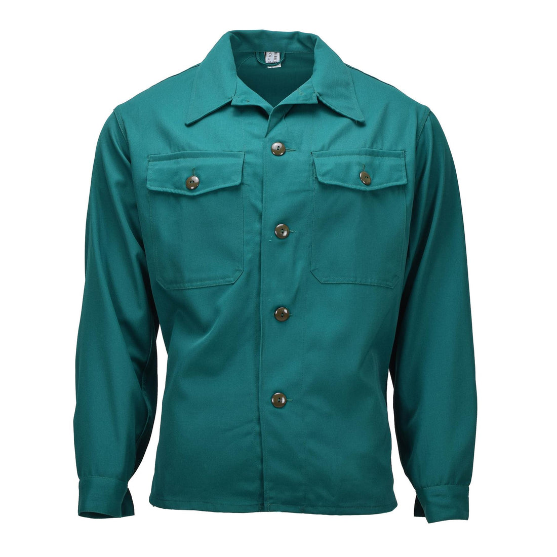 Camicia da campo originale militare austriaca tipo 75 a maniche lunghe da lavoro verde