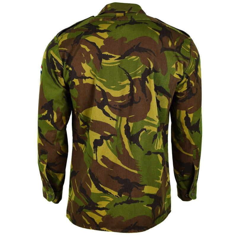 Shirt dell'esercito olandese originale M65 Emissione militare Woodland Giacca da combattimento DPM Olanda