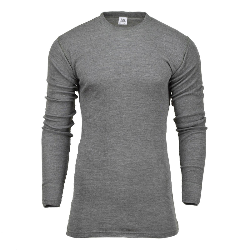 Genuina maglietta militare belga Maglie grigia termica camicie fiamma resistono nuove