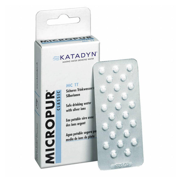 Katadyn MicroPur Classic MC 1T COMPRENDIZIONE DELL'ACQUA DINIVA IN PROGAZIONE DI 4X25