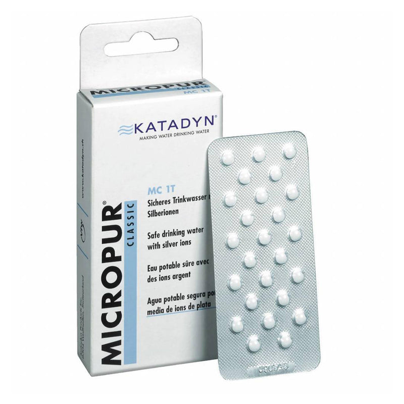 Katadyn MicroPur Classic MC 1T COMPRENDIZIONE DELL'ACQUA DINIVA IN PROGAZIONE DI 4X25