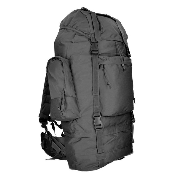 Mil-Tec Ranger Tactical Backpack Treking Trekking Daypack 75L Black Borse