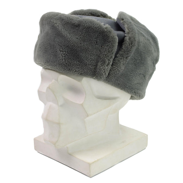 Ufficiale dell'esercito della Germania orientale originale inverno Hat Weather Weather Ushanka Furx Fur nuovo