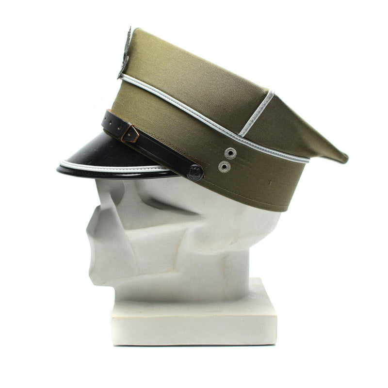 Guido cappello da visiera militare polacco Polonia Ufficiale dell'esercito Picco del picco Eagle Cockade Nuovo