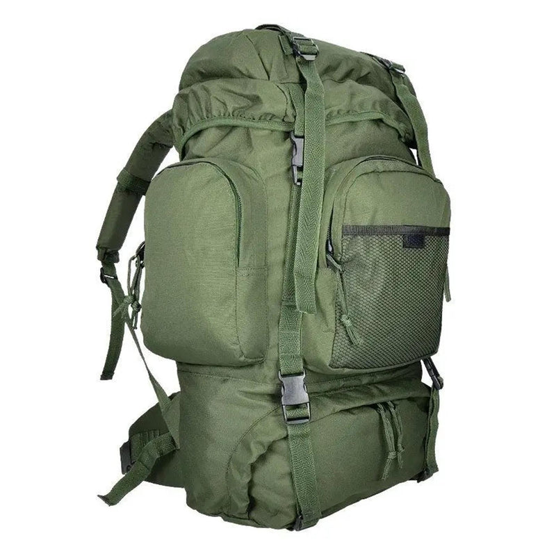 Zaino per escursionismo mil-tec comando 55 litri di copertura impermeabile verde grande daypack