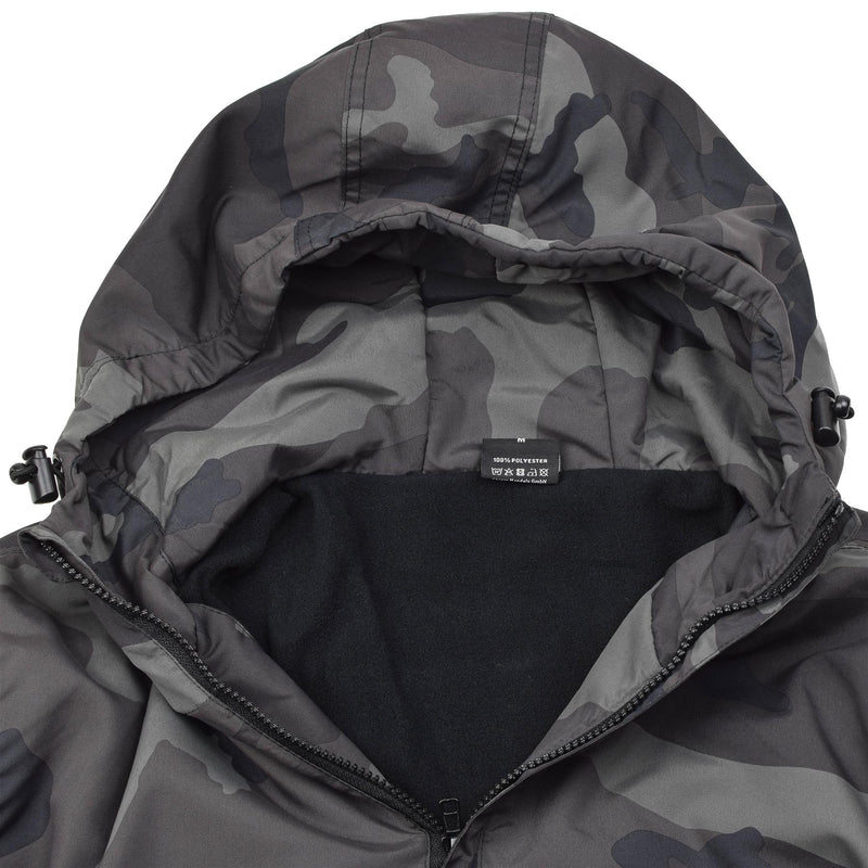 Giacca sportiva Mil-TEC ANORAK Lightweight CCE Night Camuflage Cappuccetto sportivo