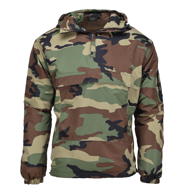Giacca da combattimento militare tedesco MIL-TEC inverno boschi di bosco con cappuccio foderato con cappuccio