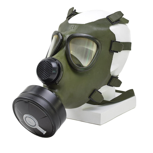 Maschera per gas rumena M74 Full Face Respiratore NBC Vintage Olive militare surplus