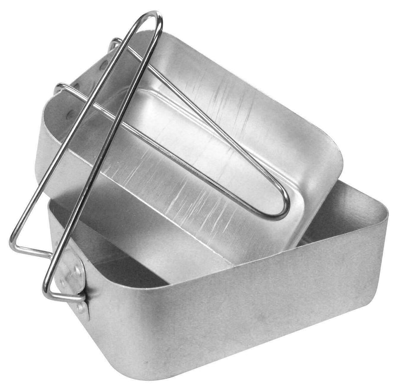 Mil-Tec Mess Kit Mess Mess Tins British in stile British Eating Utensils Nuovo