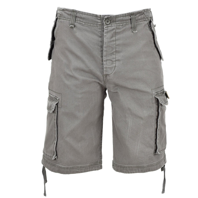 MIL-TEC Brand in stile militare Olive prelavate Moleskin Paravoloper Cargo Shorts