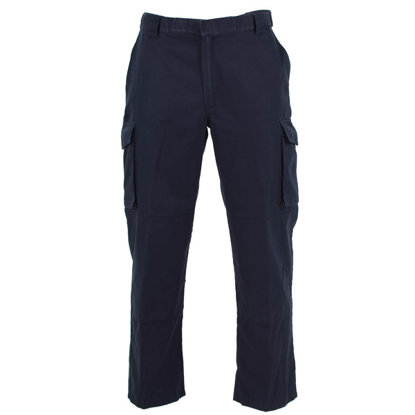 Cantaloni di polizia britannici autentici pantaloni blu uniformi surplus militare leggero