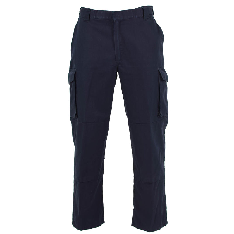 Cantaloni di polizia britannici autentici pantaloni blu uniformi surplus militare leggero