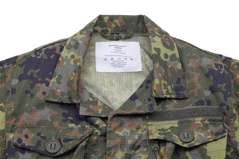 Tacgear marchio tedesco giacca da campo in stile militare truppe flecktarn camo