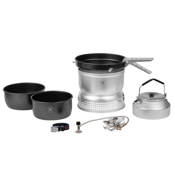 Trangia Stufo Cucina Kit compatto esterno in alluminio Panna antiaderente