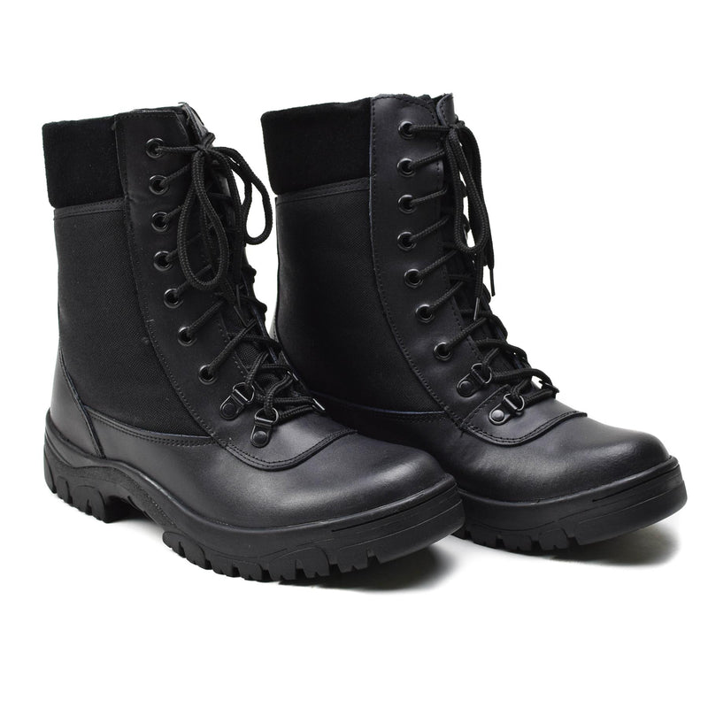Stivali originali in pelle nera militare francese fuorvianti Army leggero Army Nuovo