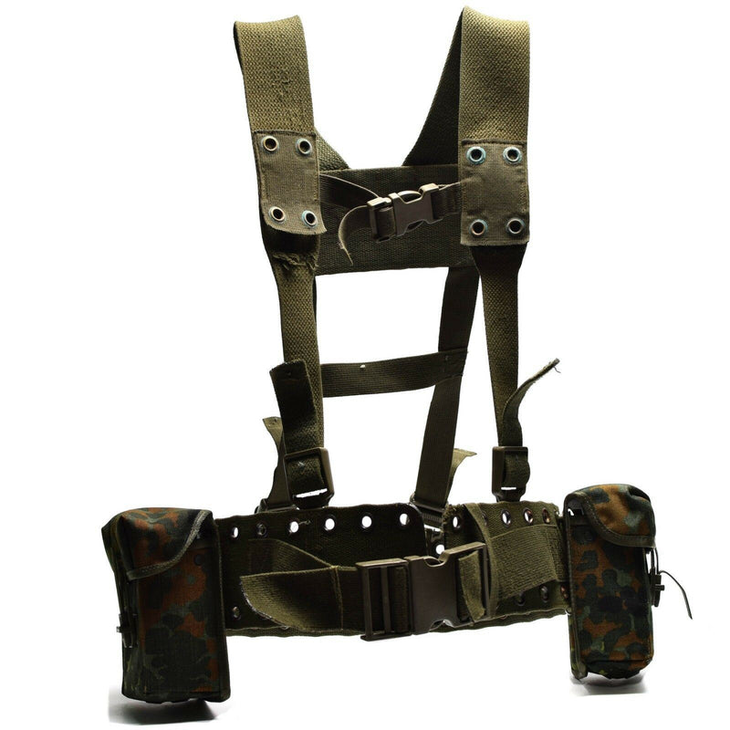 Sistema di cinguetti dell'esercito tedesco originale 4 pezzi Kit di cuscinetto con cablatura tattica