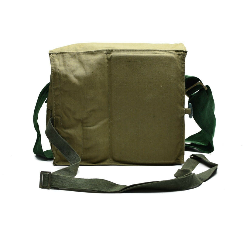 Genuino esercito bulgaro Haversack tela kaki pacchetto di spalle laterale nuovo