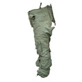 Pantaloni da volo anti-G originali militari britannici a copertura totale verde oliva