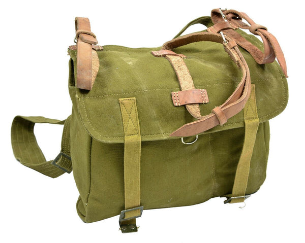 Guido sacchetto per il pane rumeno dell'esercito militare surplus oliva tela haversack od