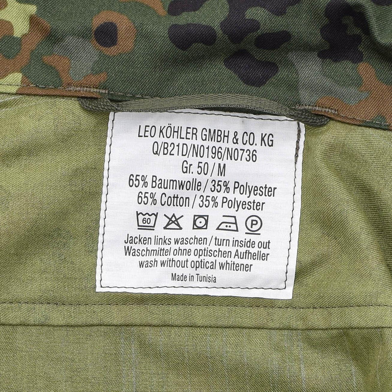 Leo Kohler Combat militare Flecktarn camo tattico camicie forze dell'esercito truppe