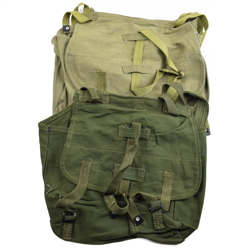 Guido sacchetto di pane rumeno dell'esercito militare surplus oliva tela haversack od new