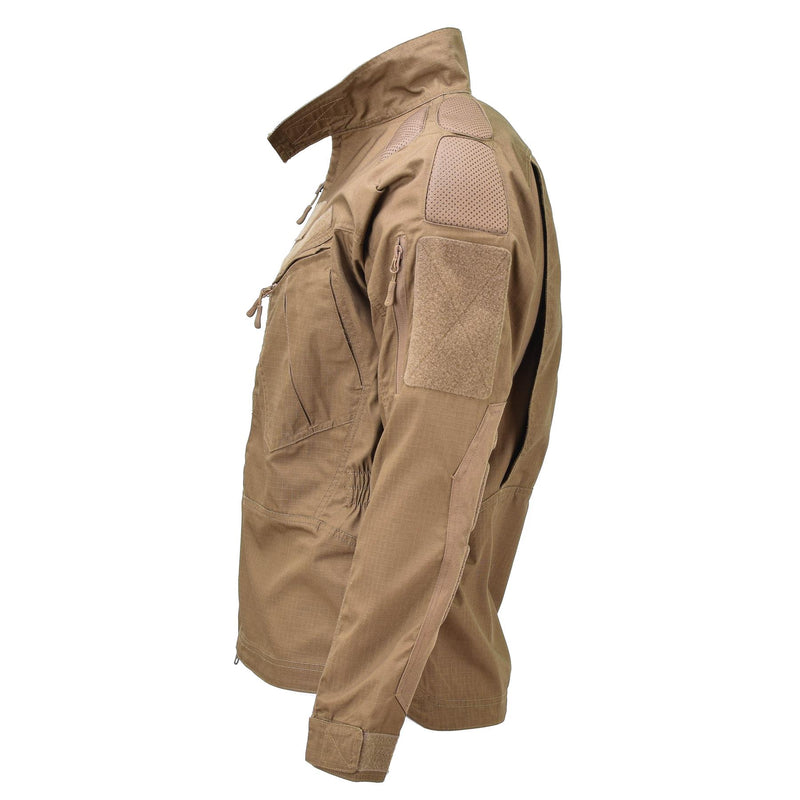 Mil-Tec Brand Style Military Style Ripstop Dark Coyote Combat Troops Jacket Chimera