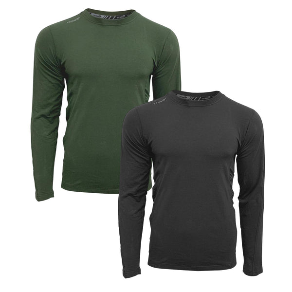 Texar wear ha indossato la biancheria da base di base a base di campo a maniche lunghe