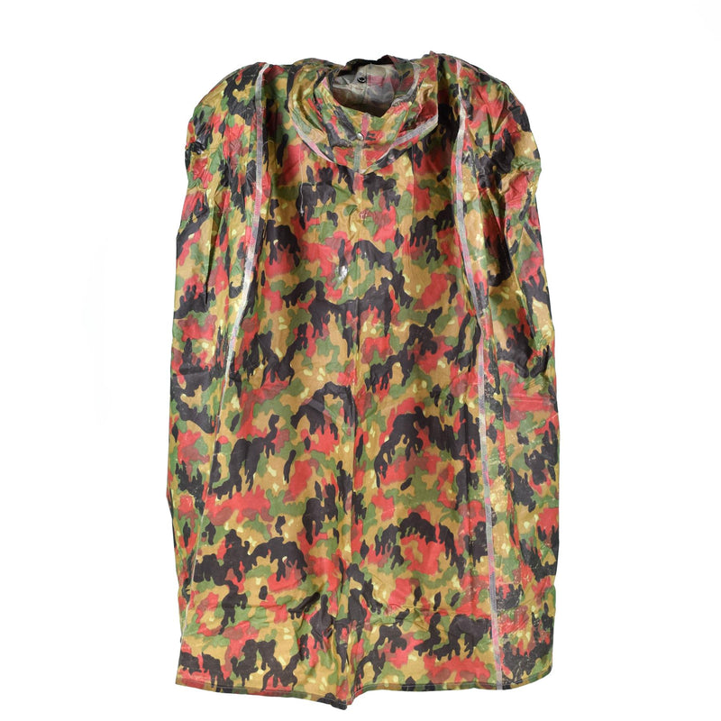 Truppa originale dell'esercito svizzero camo tattico di plastica poncho alpenflage pattern